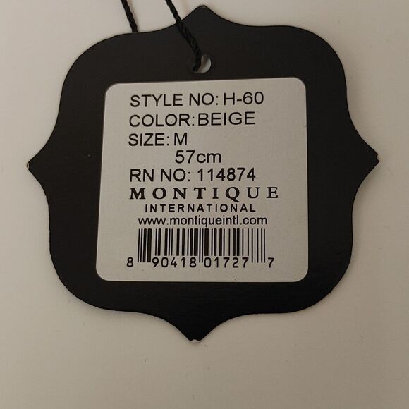 MEN'S MONTIQUE BEIGE LIGHT FELT 2 1/2" WIDE BRIM PINCH FEDORA HAT. H60 - Picture 8 of 8